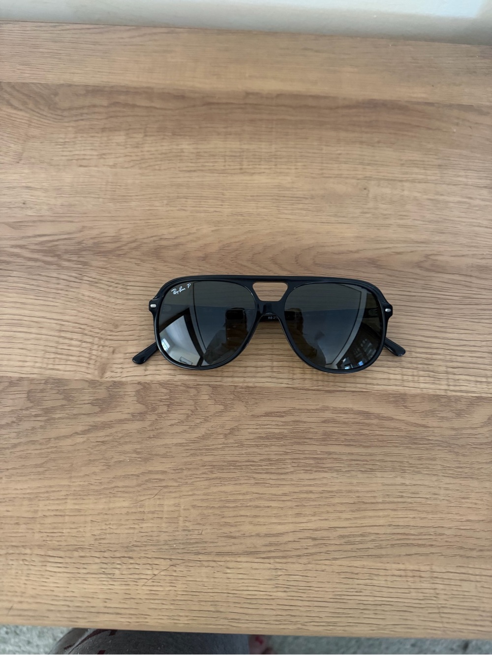 Ray-Ban Black Aviator-Style Sunglasses